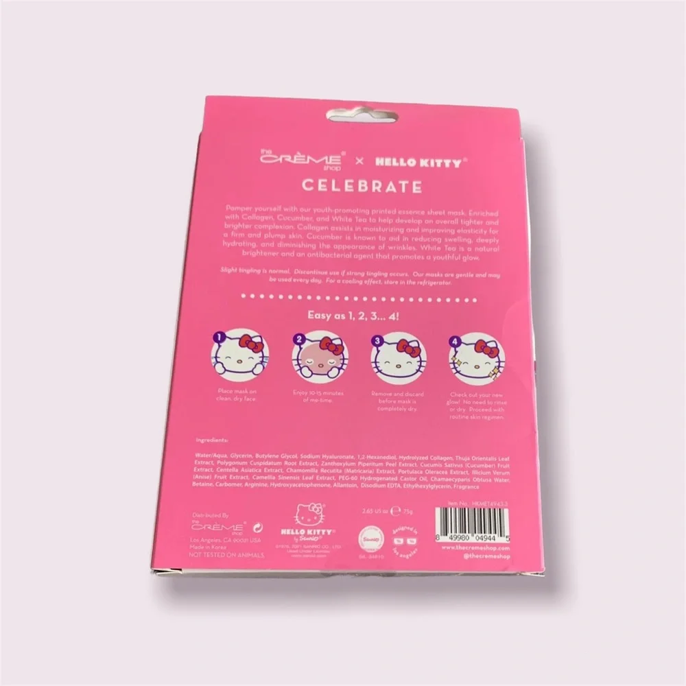 The Crème Shop x Hello Kitty CELEBRATE Youth-Promoting Essence Sheet Mask